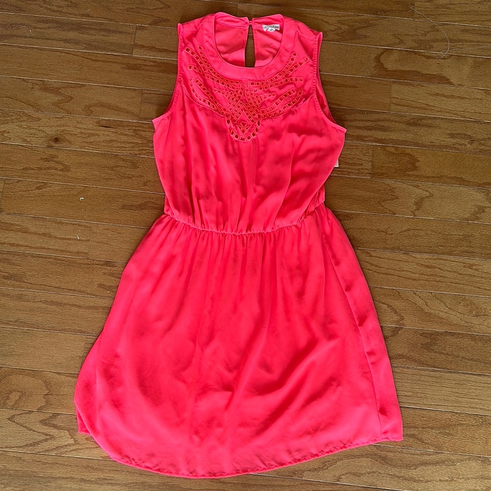 Maison Jules Coral Sleeveless Dress